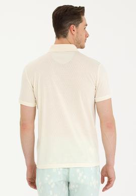 Erkek Krem Polo Yaka Tişört - 50263350024