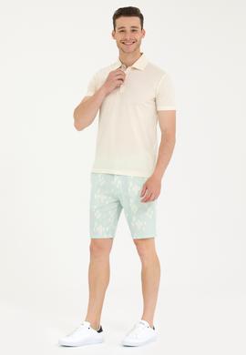 Erkek Krem Polo Yaka Tişört - 50263350024