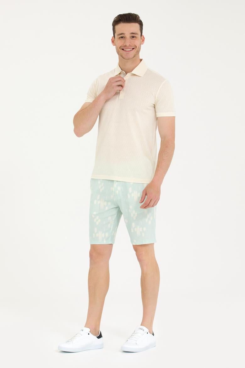 Erkek Krem Polo Yaka Tişört - 50263350024