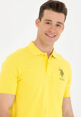 Erkek Koyu Sarı Polo Yaka Tişört - 50263420039