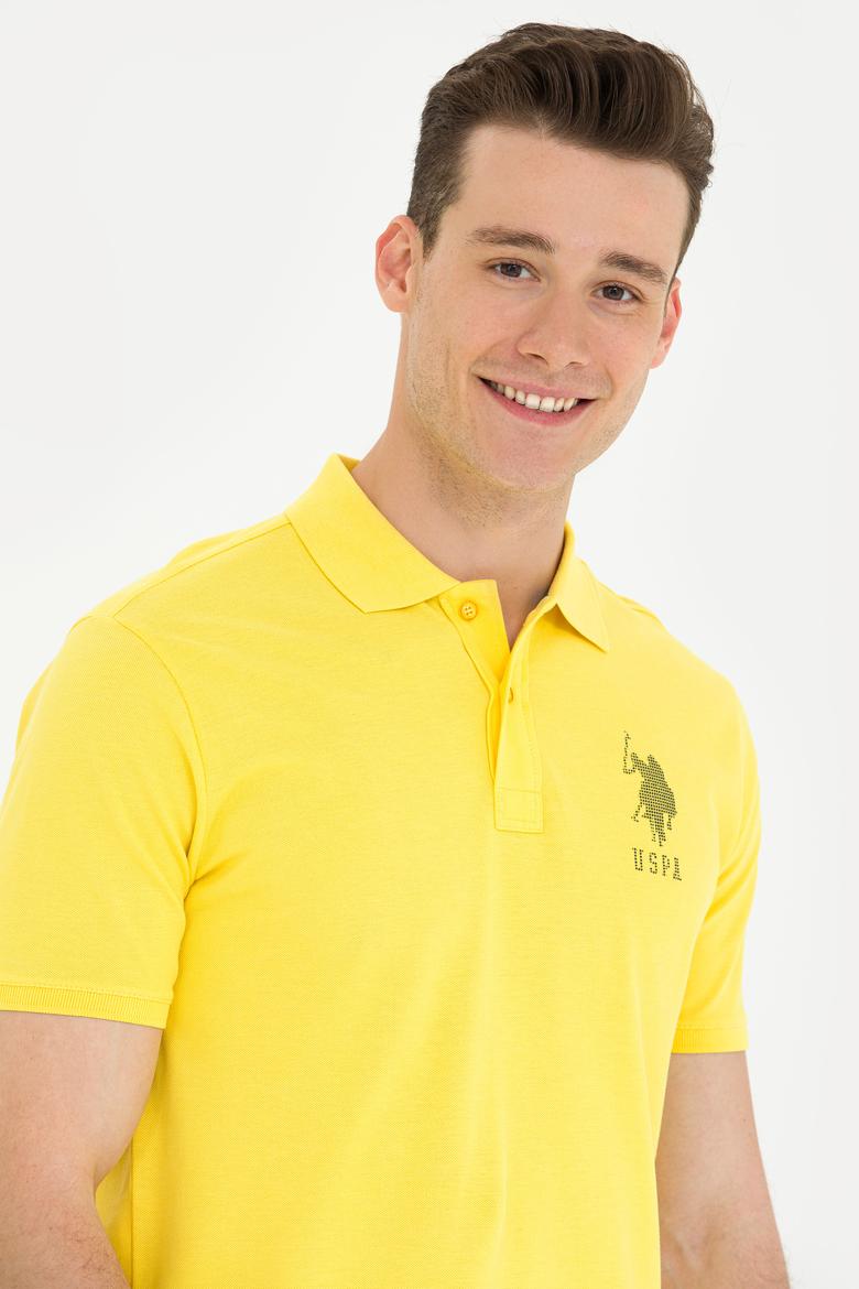 Erkek Koyu Sarı Polo Yaka Tişört - 50263420039