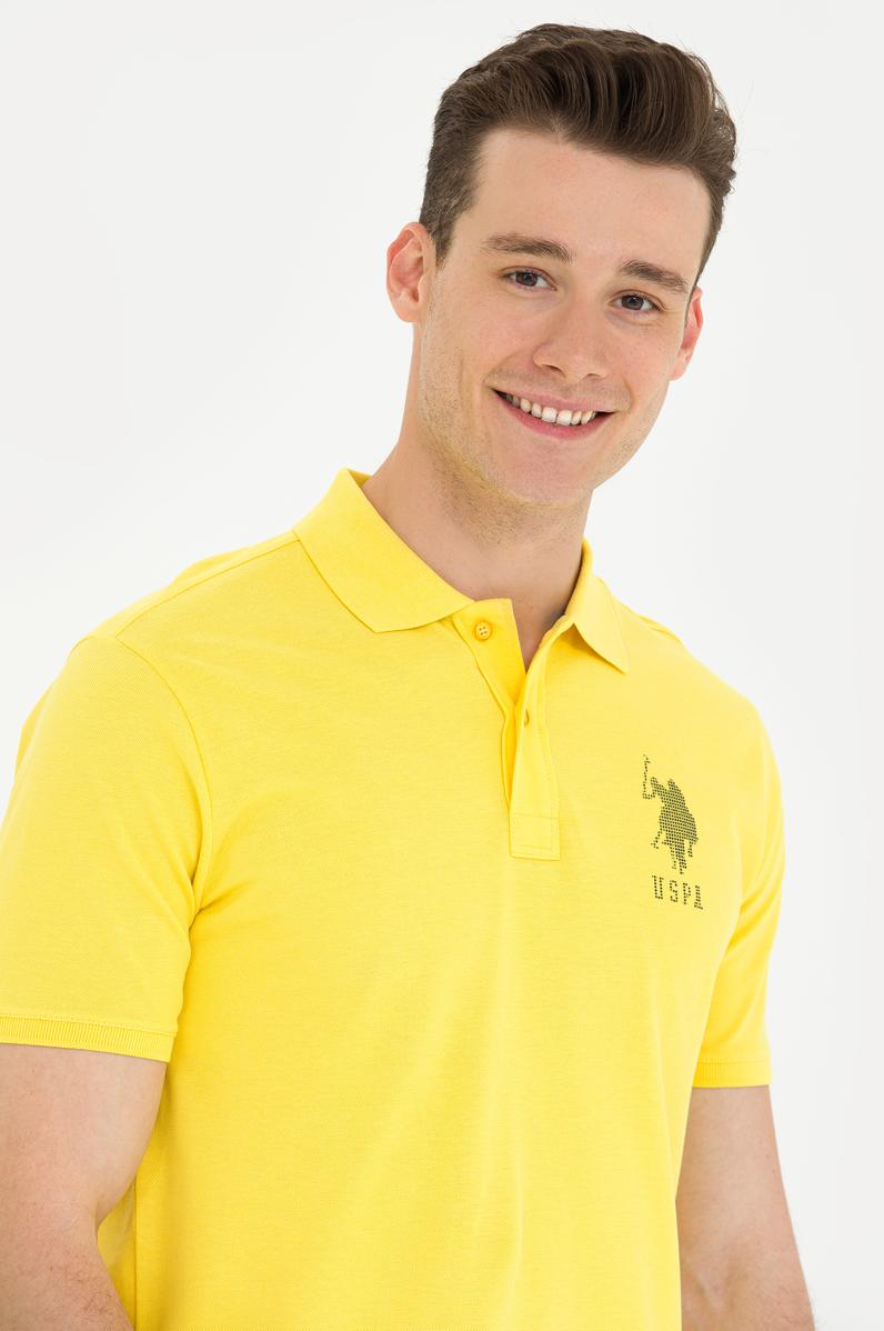 Erkek Koyu Sarı Polo Yaka Tişört