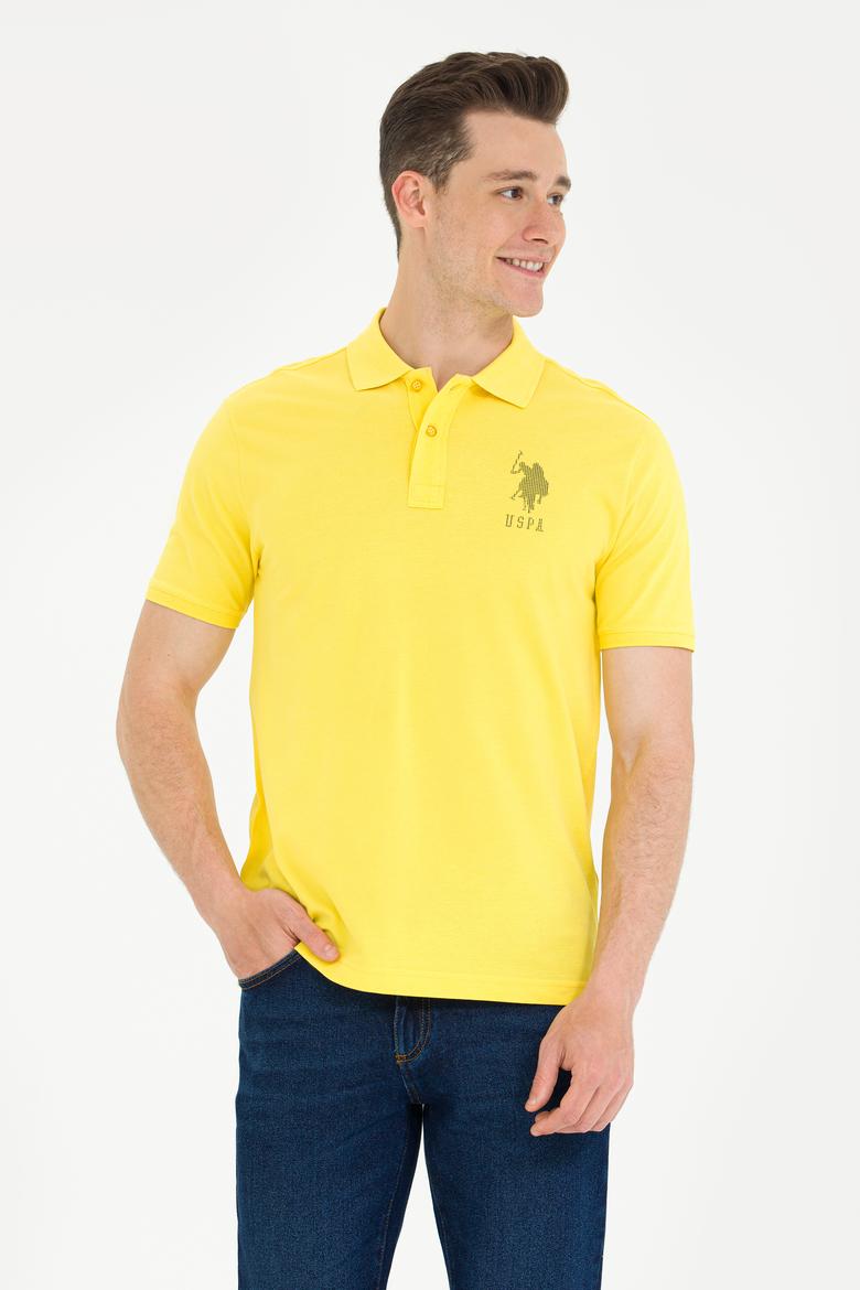 Erkek Koyu Sarı Polo Yaka Tişört