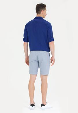 Erkek Mavi Dokuma Şort - 50263829011