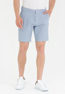 Erkek Mavi Dokuma Şort - 50263829011