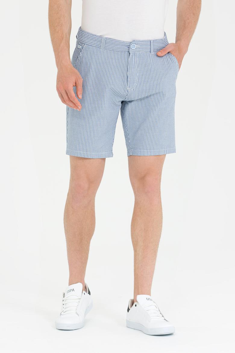 Erkek Mavi Dokuma Şort - 50263829011
