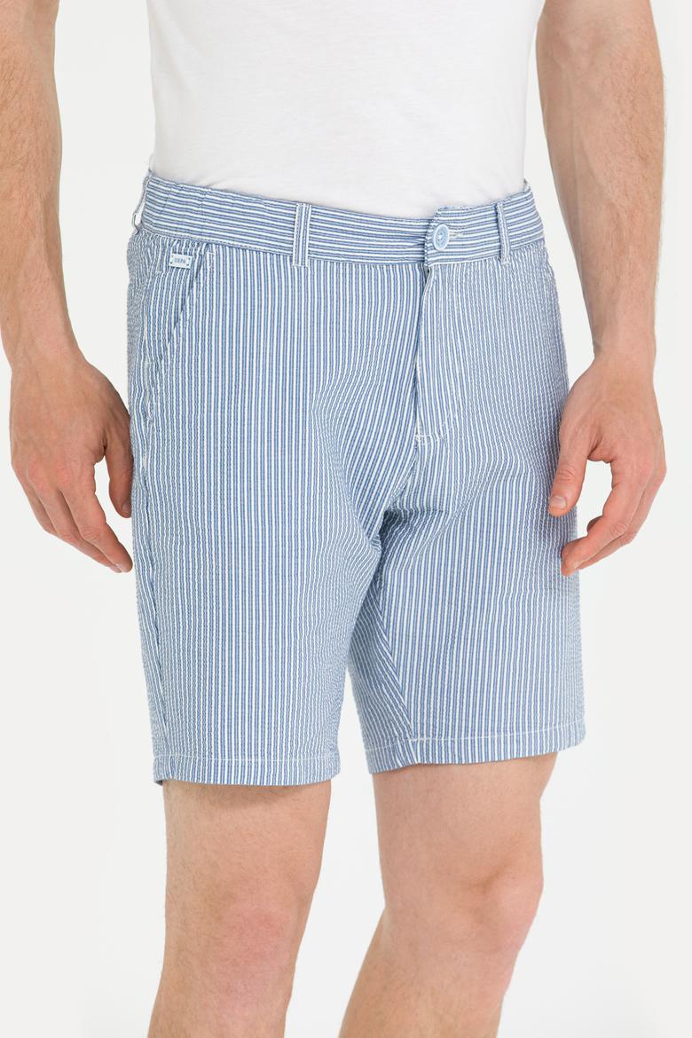 Erkek Mavi Dokuma Şort - 50263829011