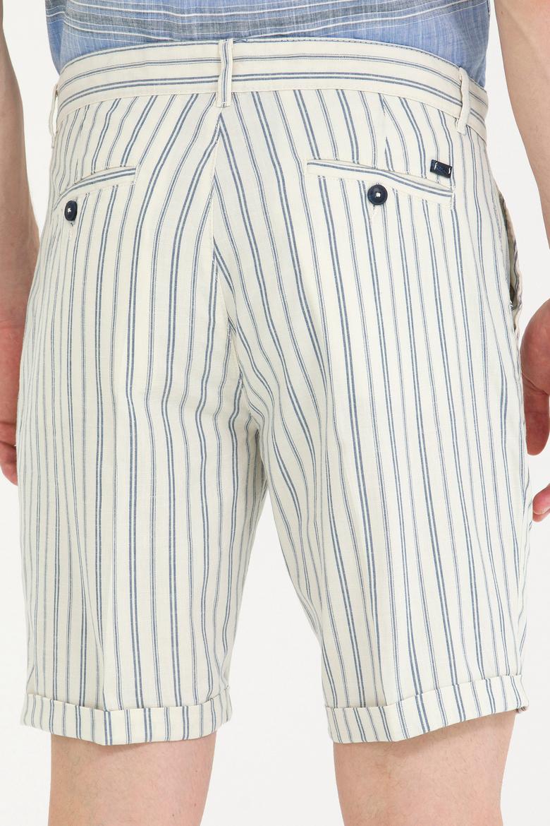 Erkek Lacivert Dokuma Şort - 50263841008