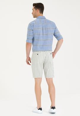 Erkek Lacivert Dokuma Şort - 50263841008