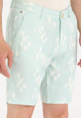 Erkek Su Yeşili Dokuma Şort - 50263848038