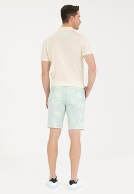 Erkek Su Yeşili Dokuma Şort - 50263848038