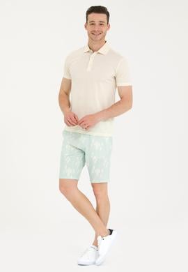Erkek Su Yeşili Dokuma Şort - 50263848038