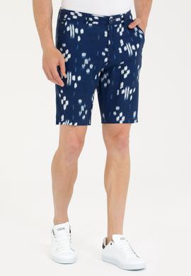 Erkek Lacivert Dokuma Şort - 50263848053