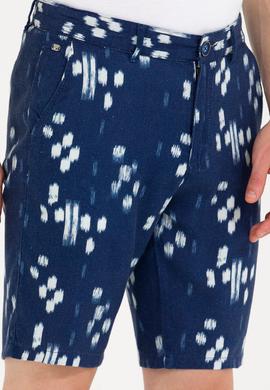 Erkek Lacivert Dokuma Şort - 50263848053