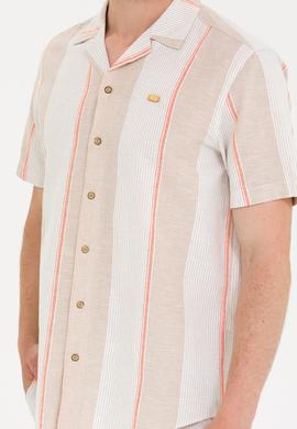 Erkek Camel Kısa Kollu Gömlek - 50263670008