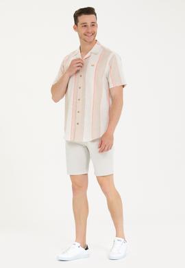 Erkek Camel Kısa Kollu Gömlek - 50263670008