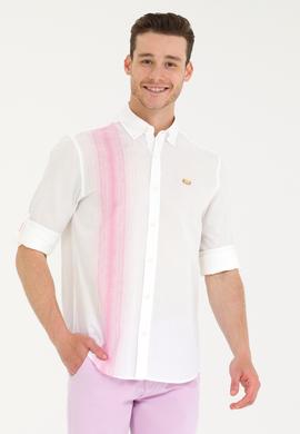 Erkek Beyaz Uzun Kollu Gömlek - 50264069025