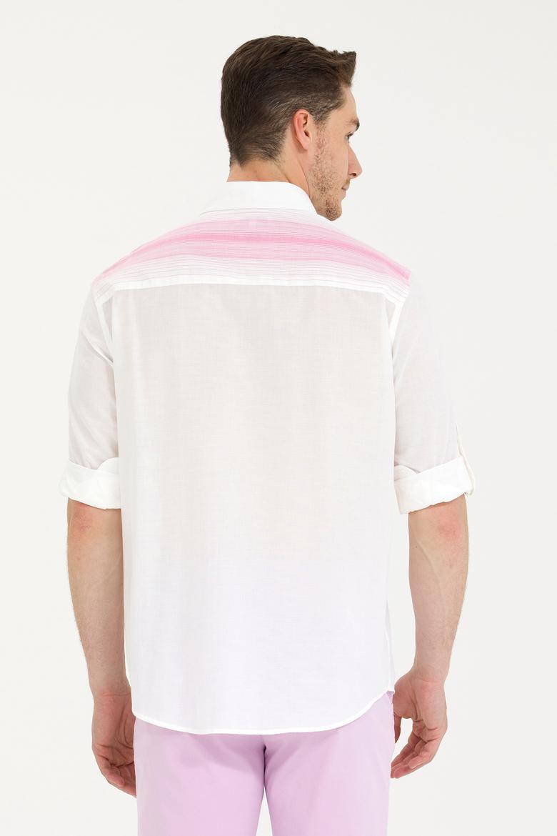 Erkek Beyaz Uzun Kollu Gömlek - 50264069025