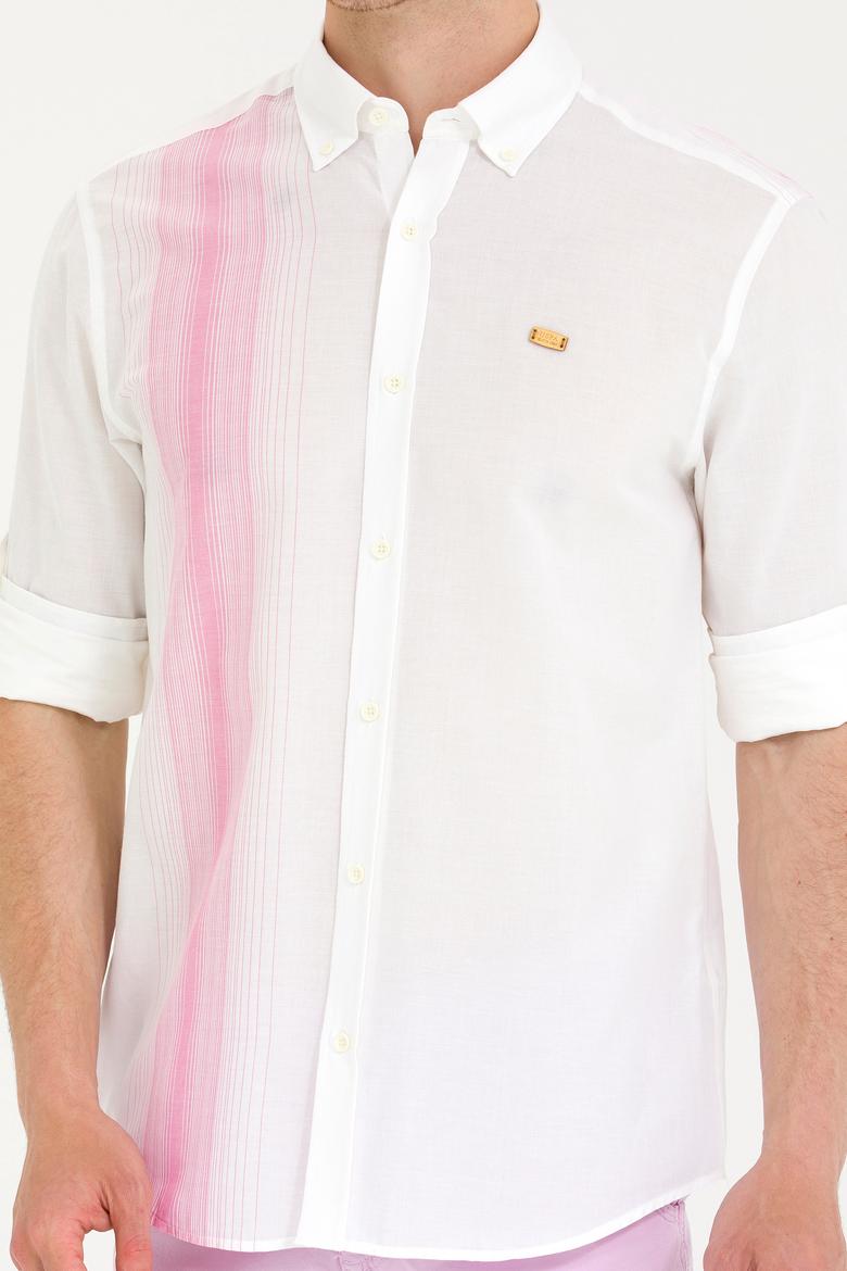 Erkek Beyaz Uzun Kollu Gömlek - 50264069025