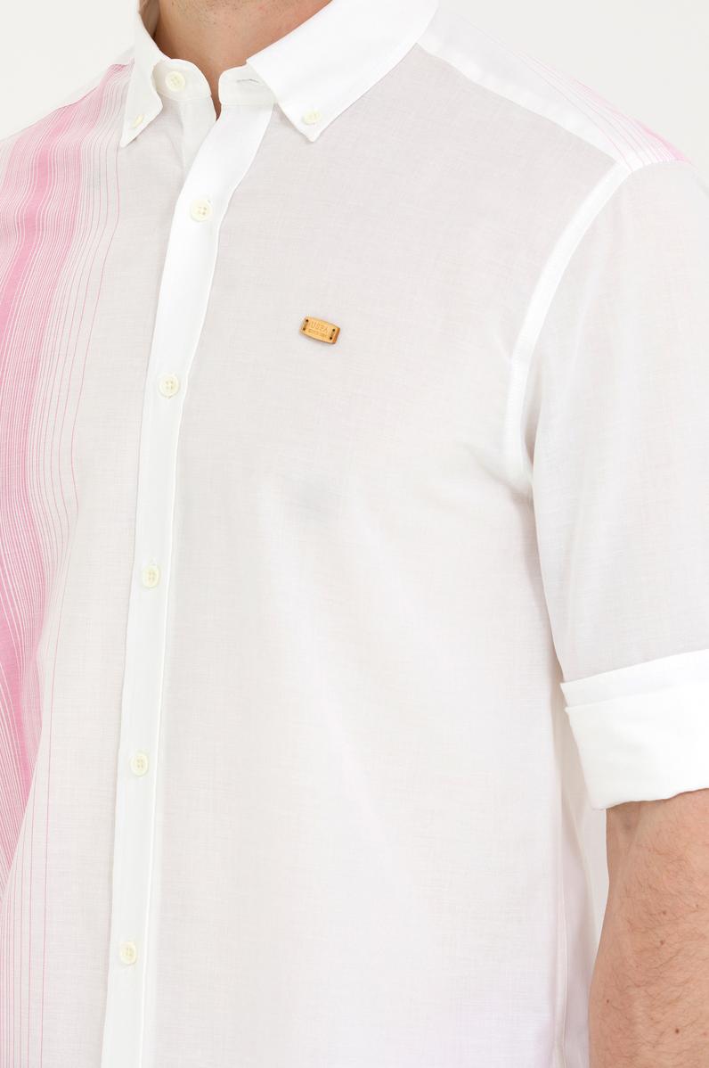 Erkek Beyaz Uzun Kollu Gömlek