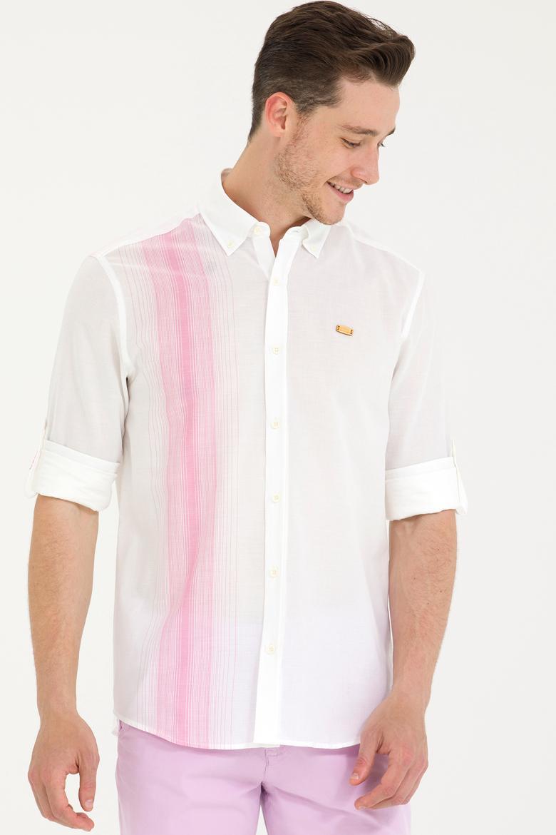 Erkek Beyaz Uzun Kollu Gömlek - 50264069025