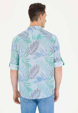 Erkek Yeşil Uzun Kollu Gömlek - 50263895001