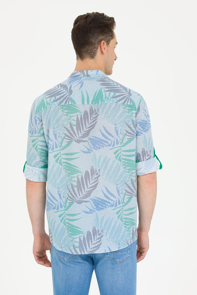 Erkek Yeşil Uzun Kollu Gömlek - 50263895001