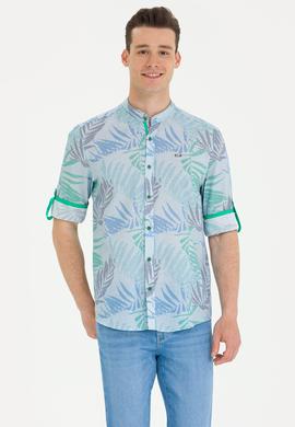 Erkek Yeşil Uzun Kollu Gömlek - 50263895001