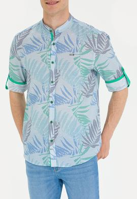 Erkek Yeşil Uzun Kollu Gömlek - 50263895001