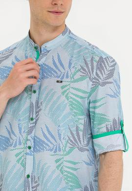 Erkek Yeşil Uzun Kollu Gömlek - 50263895001