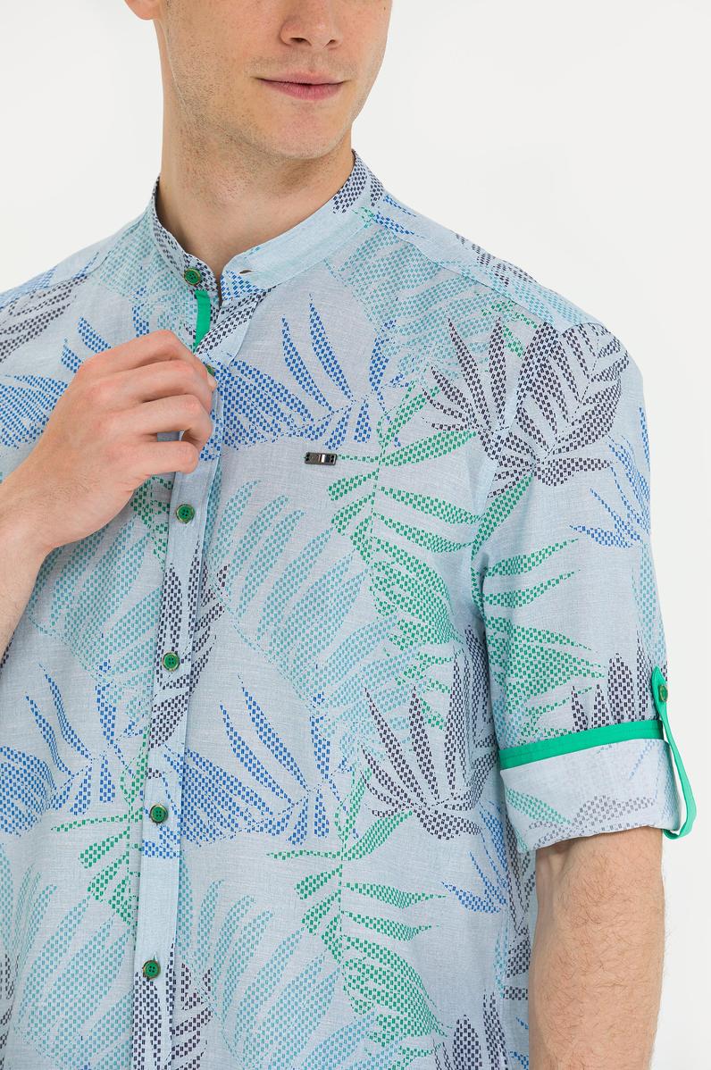 Erkek Yeşil Uzun Kollu Gömlek