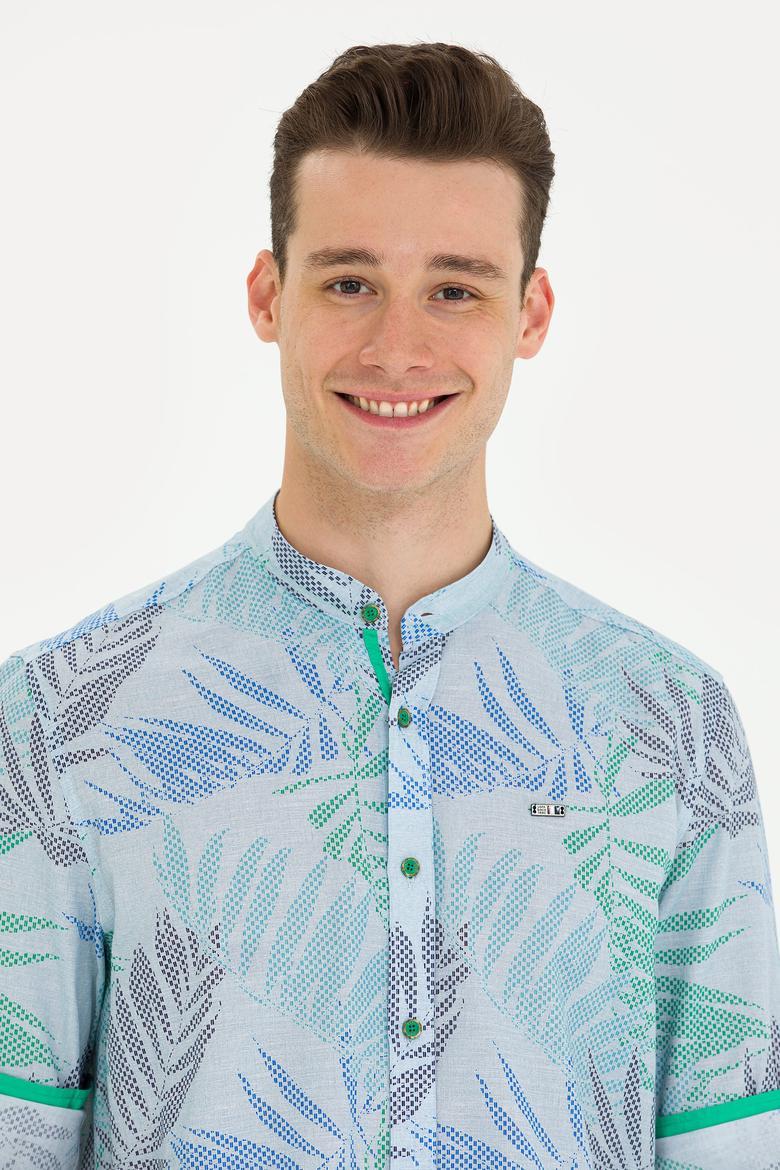 Erkek Yeşil Uzun Kollu Gömlek - 50263895001