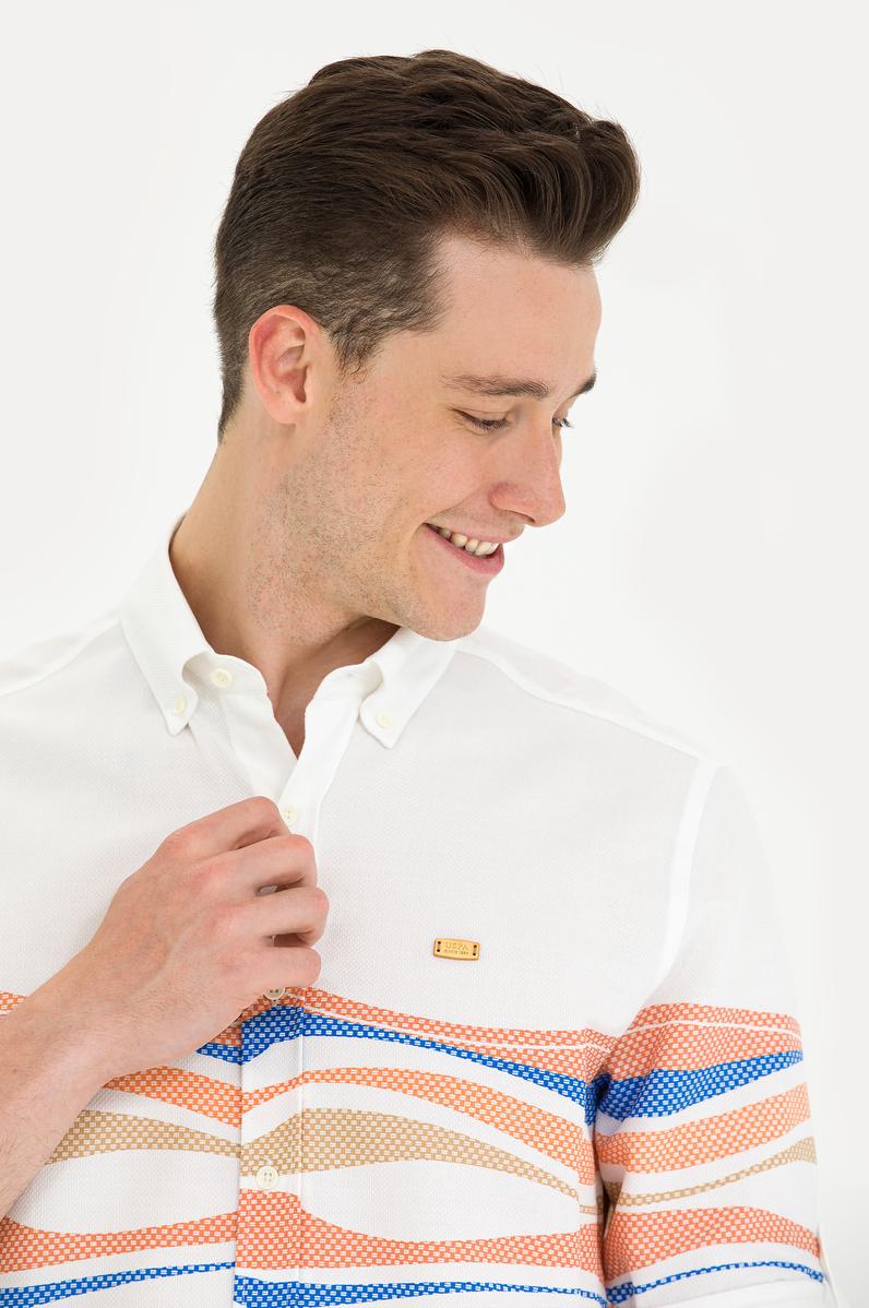 Erkek Beyaz Uzun Kollu Gömlek