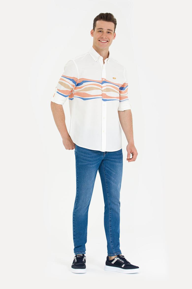 Erkek Beyaz Uzun Kollu Gömlek - 50264063010