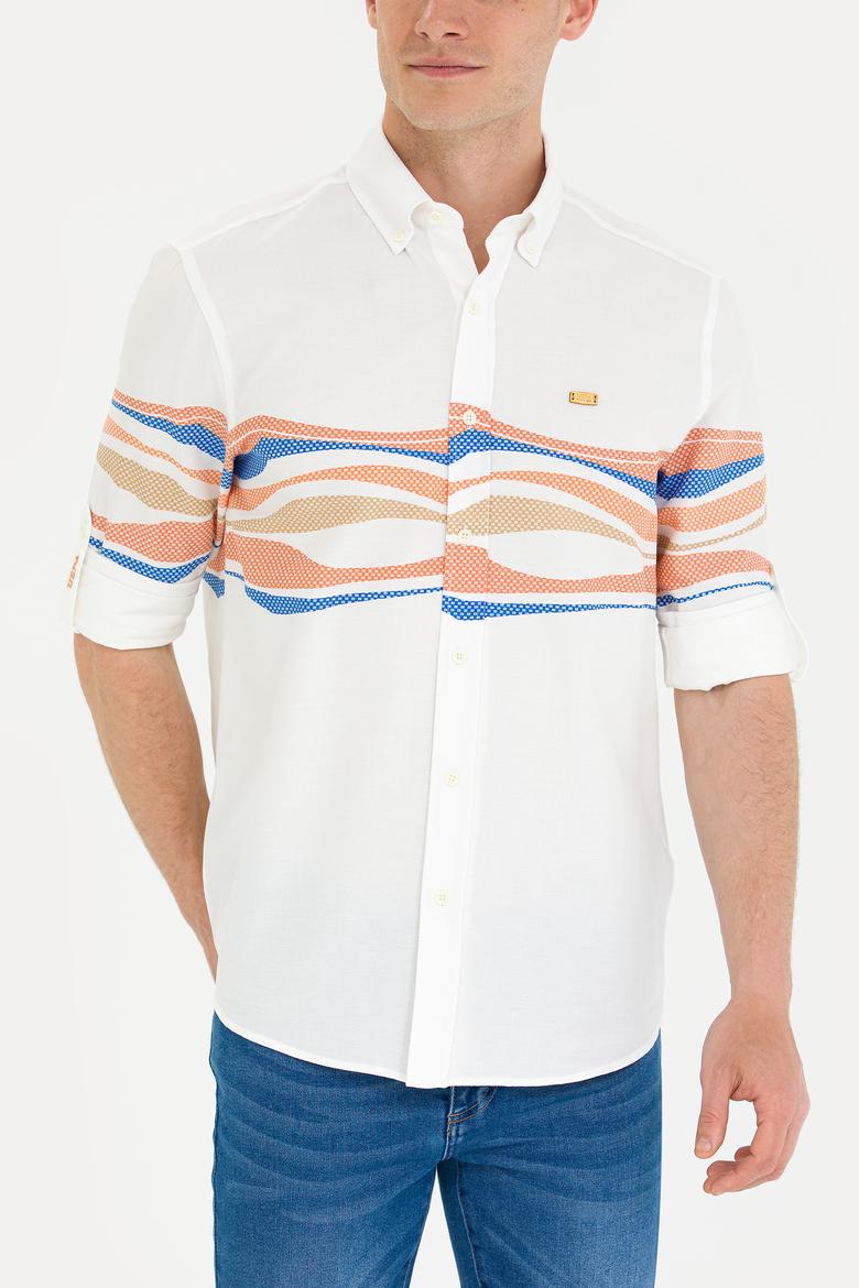 Erkek Beyaz Uzun Kollu Gömlek - 50264063010