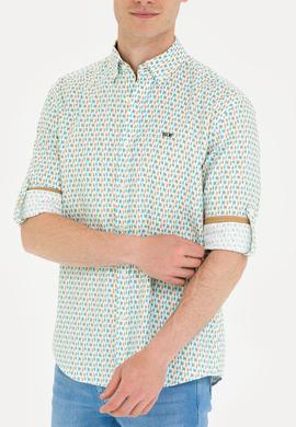 Erkek Mint Uzun Kollu Gömlek - 50264070005