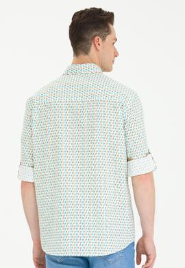 Erkek Mint Uzun Kollu Gömlek - 50264070005