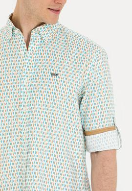 Erkek Mint Uzun Kollu Gömlek - 50264070005