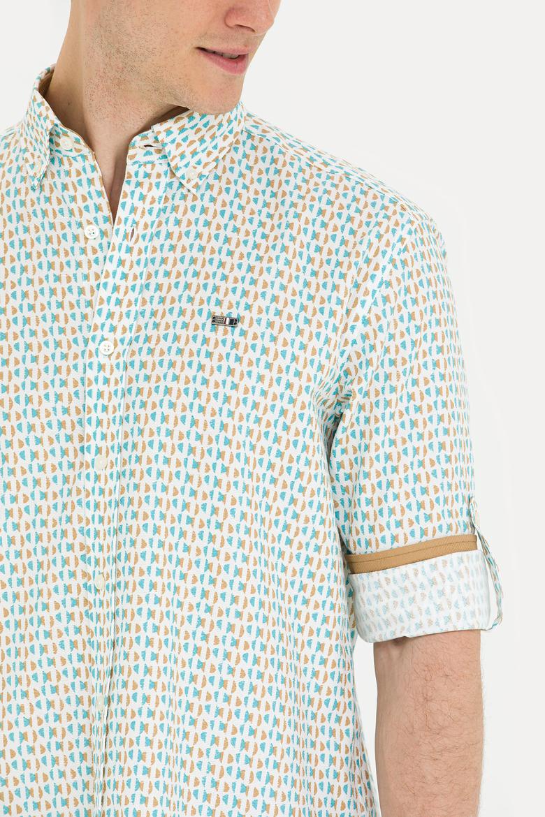 Erkek Mint Uzun Kollu Gömlek - 50264070005