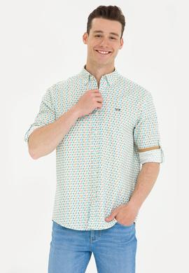 Erkek Mint Uzun Kollu Gömlek - 50264070005