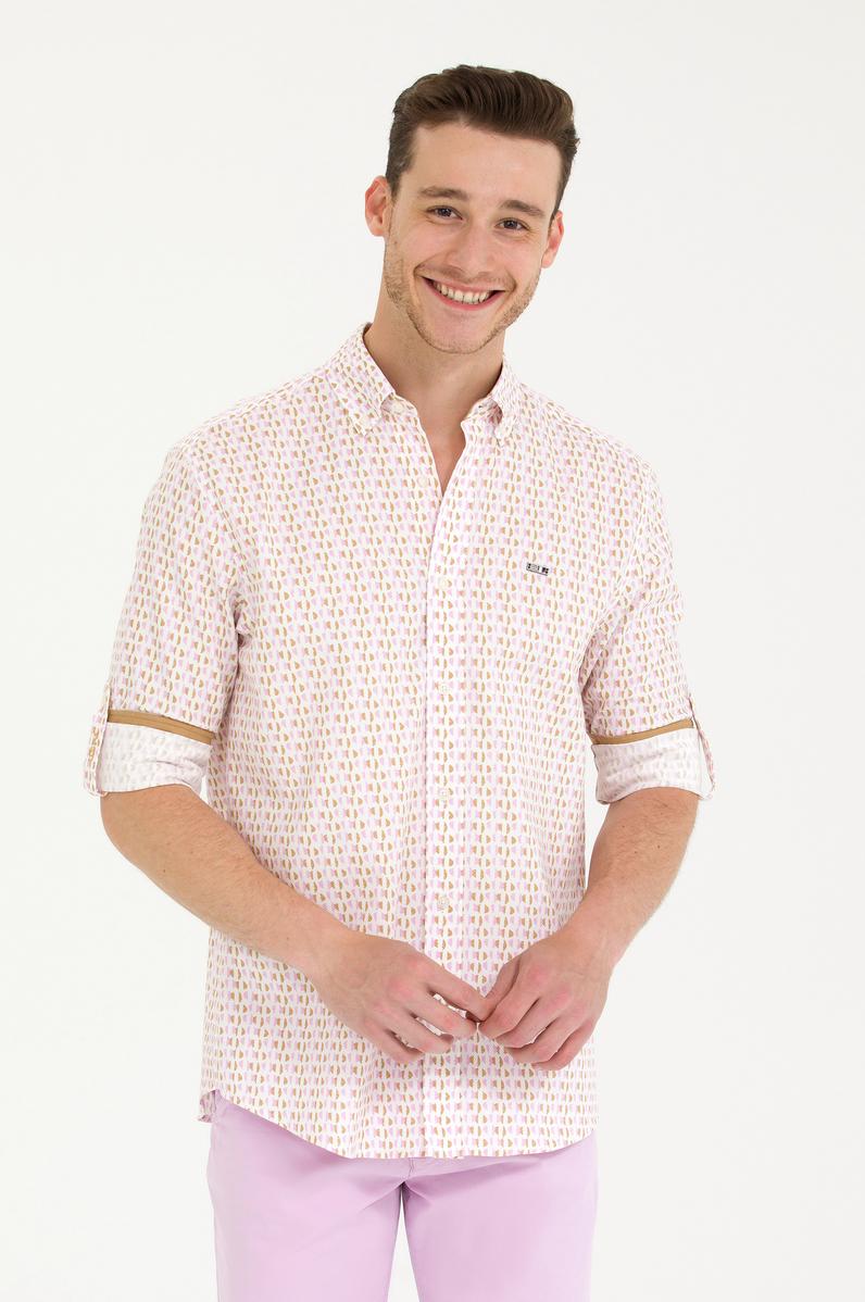 Erkek Manolya Uzun Kollu Gömlek