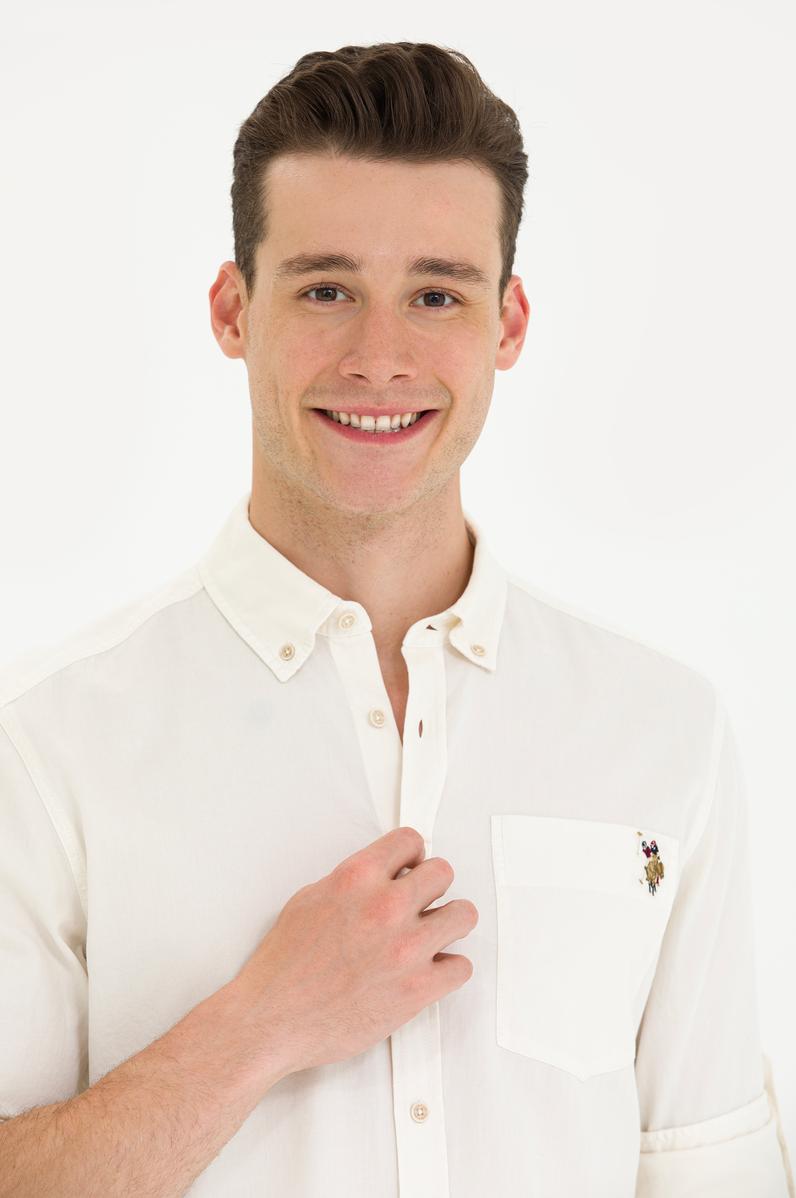 Erkek Taş Uzun Kollu Gömlek