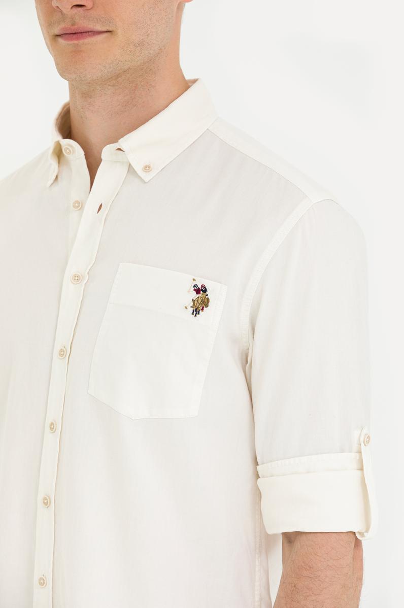 Erkek Taş Uzun Kollu Gömlek