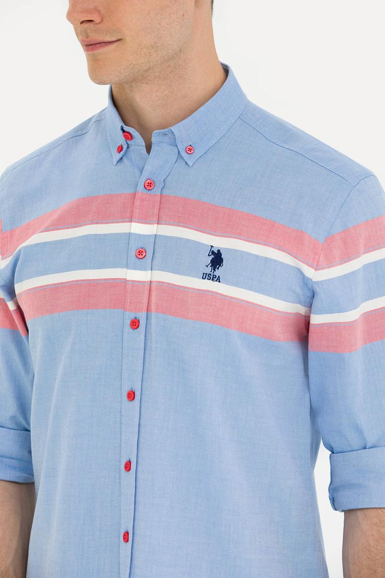 Erkek Mavi Uzun Kollu Gömlek - 50264397007