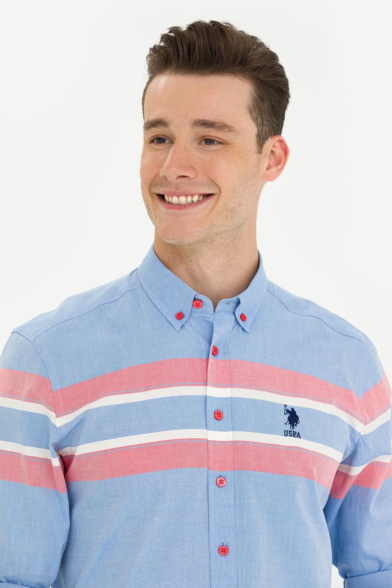 Erkek Mavi Uzun Kollu Gömlek - 50264397007