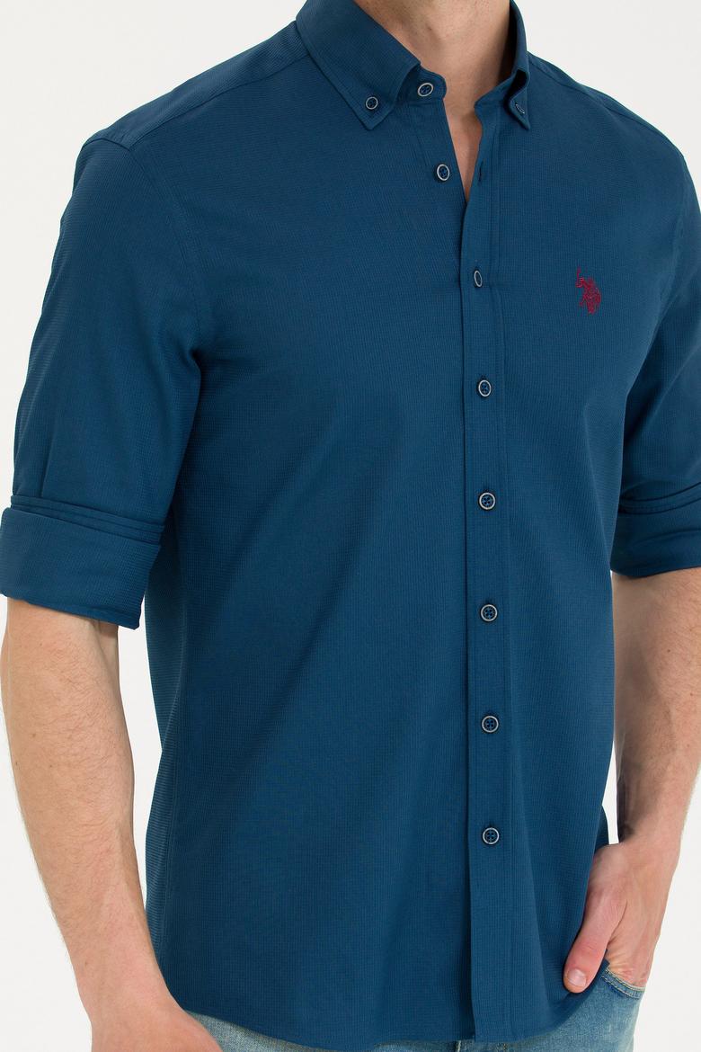 Erkek Lacivert Uzun Kollu Gömlek - 50266110001