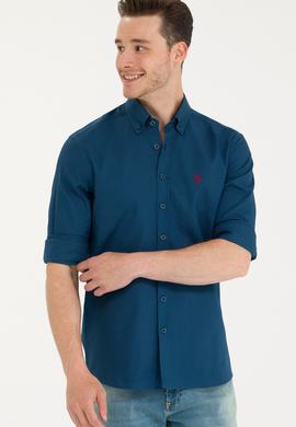 Erkek Lacivert Uzun Kollu Gömlek - 50266110001