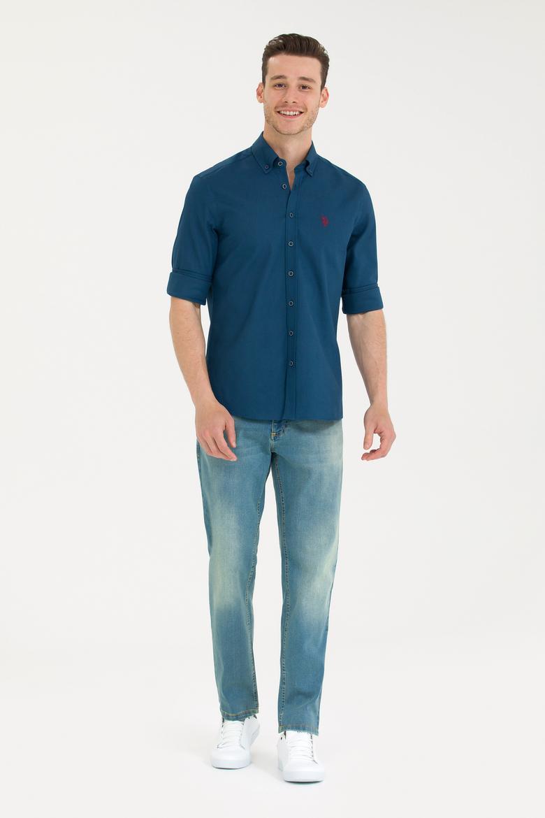 Erkek Lacivert Uzun Kollu Gömlek - 50266110001