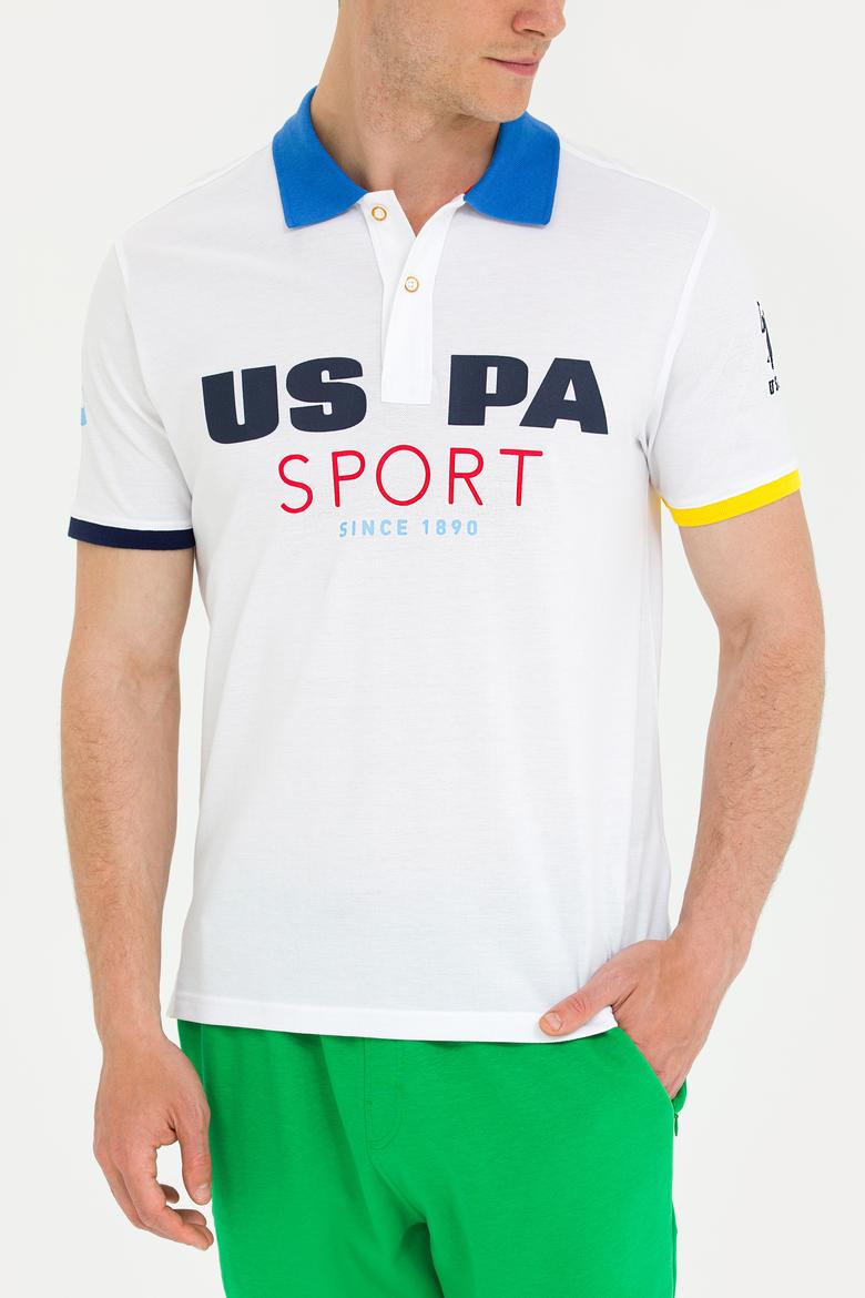 Erkek Beyaz Polo Yaka Tişört - 50263264026