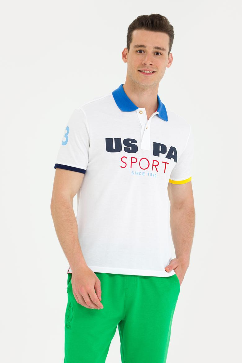 Erkek Beyaz Polo Yaka Tişört - 50263264026